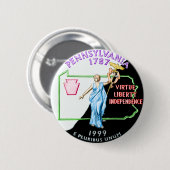 Pennsylvania-Knopf Button (Vorne & Hinten)