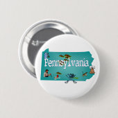 Pennsylvania-Knopf Button (Vorne & Hinten)