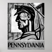 Pennsylvania Kohleposter WPA 1938 Poster (Vorne)