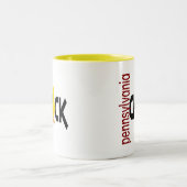 Pennsylvania-Küken 1 Zweifarbige Tasse (Mittel)