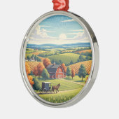 Pennsylvania Lancaster County Travel Ornament Aus Metall (Links)