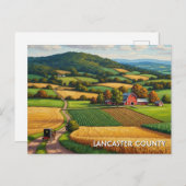 Pennsylvania Lancaster County Travel Postkarte (Vorne/Hinten)