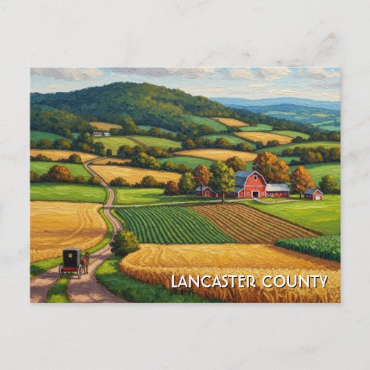 Pennsylvania Lancaster County Travel Postkarte (Vorderseite)