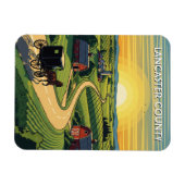 Pennsylvania Lancaster Landkreis Travel Magnet (Horizontal)