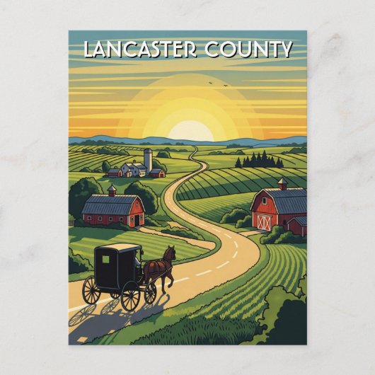 Pennsylvania Lancaster Landkreis Travel Postkarte (Vorderseite)