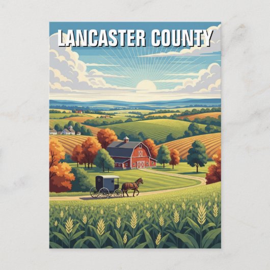 Pennsylvania Lancaster Landkreis Travel Postkarte (Vorderseite)