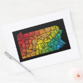 Pennsylvania Landkreis Rechteckiger Aufkleber (Umschlag)