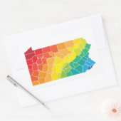 Pennsylvania Landkreis Rechteckiger Aufkleber (Umschlag)