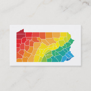 Pennsylvania Landkreis Visitenkarte