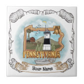 Pennsylvania Leuchtturm Fliese (Vorderseite)