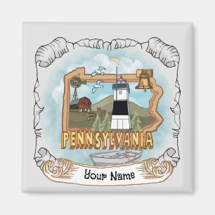 Pennsylvania Leuchtturm Magnet