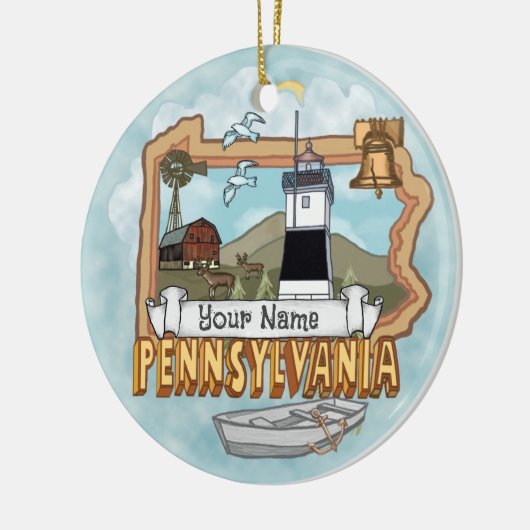 Pennsylvania Leuchtturm Ornament (Links)