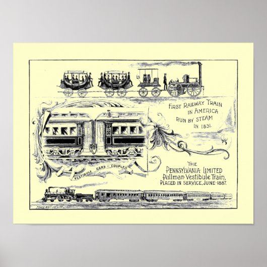 Pennsylvania Limited 1887 Poster (Vorne)
