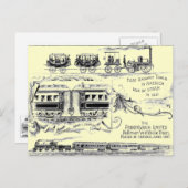 Pennsylvania Limited 1887 Postkarte (Vorne/Hinten)