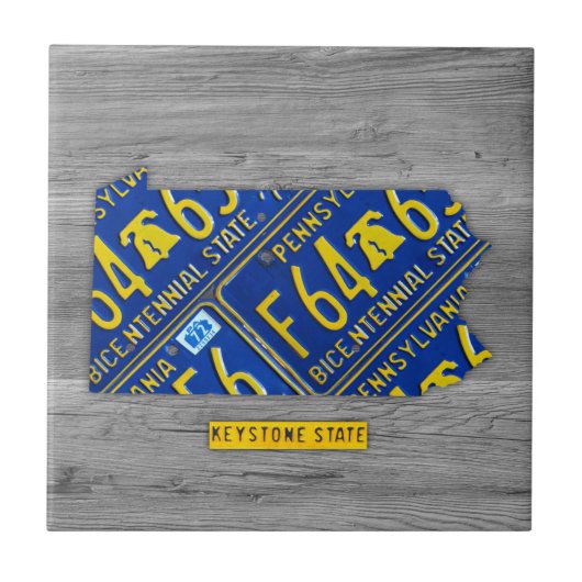 Pennsylvania-Lizenz-Platten-Karten-Keramik-Fliese Fliese (Vorderseite)