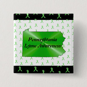 Pennsylvania Lyme-Borreliose-Bewusstseins-Button Button