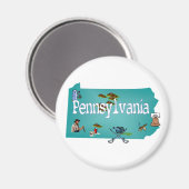 Pennsylvania Magnet (Vorderseite/Rückseite)