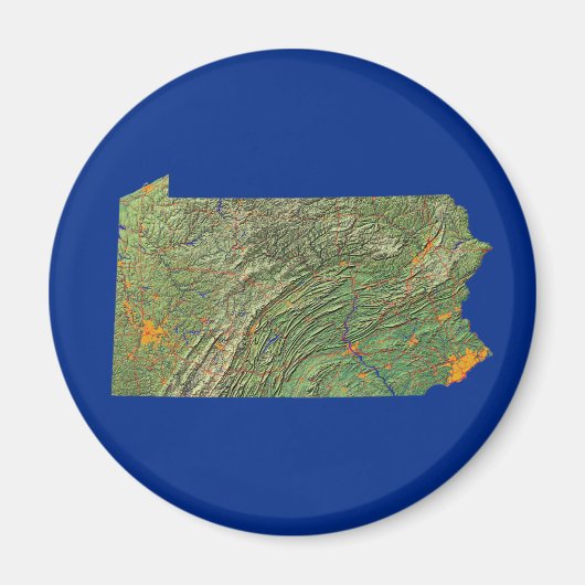 Pennsylvania Map Magnet (Vorne)