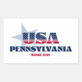 Pennsylvania Mein Zuhause Staat Sticker (Vorderseite)