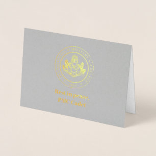 Pennsylvania Military Uni Sympathy Card - 1970 Folienkarte