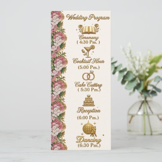 Pennsylvania-Mountain-Laurel-Hochzeitsprogramm Programm (Stehend Vorderseite)
