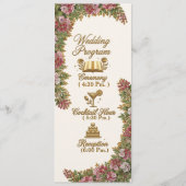Pennsylvania Mountain Laurel Hochzeitsprogrammkart Programm (Vorderseite)