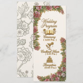 Pennsylvania Mountain Laurel Hochzeitsprogrammkart Programm (Vorne/Hinten)