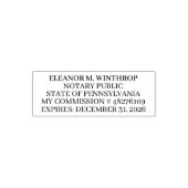 Pennsylvania Notary Public Permastempel (Design)