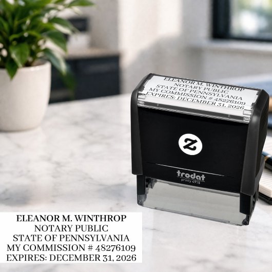 Pennsylvania Notary Public  Permastempel