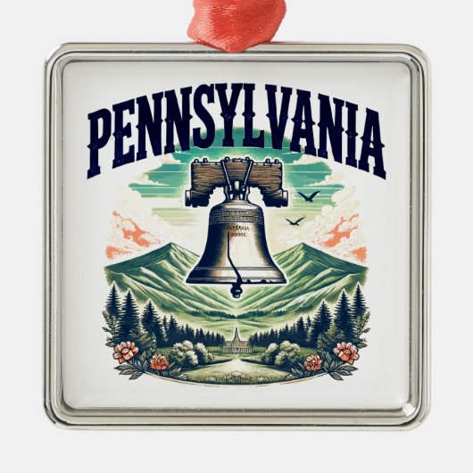 Pennsylvania Ornament Aus Metall (Vorne)