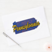 Pennsylvania Ovaler Aufkleber (Umschlag)