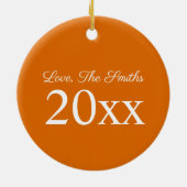 Pennsylvania PA Dutch Amish Food Chicken Pot Pie Keramik Ornament (Hinten)