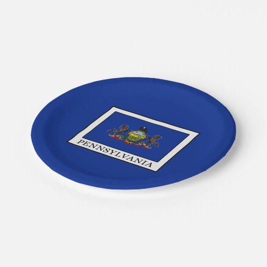 Pennsylvania Pappteller (Schrägansicht)