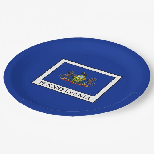 Pennsylvania Pappteller (Schrägansicht)