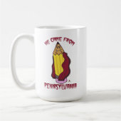 Pennsylvania Pencil Vampire Cheeky Spaß Kaffeetasse (Links)