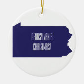 Pennsylvania personalisierten Weihnachtsschmuck! Keramik Ornament (Vorne)
