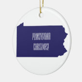 Pennsylvania personalisierten Weihnachtsschmuck! Keramik Ornament (Links)