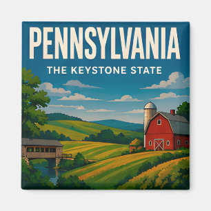 Pennsylvania Philadelphia Pittsburgh Historische R Magnet