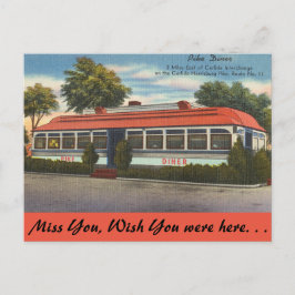 Pennsylvania, Pike Diner Postkarte