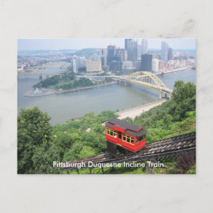 Pennsylvania Pittsburgh Duquesne Incline Train Postkarte