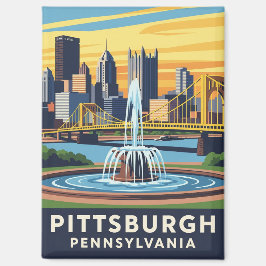 Pennsylvania Pittsburgh Travel Magnet