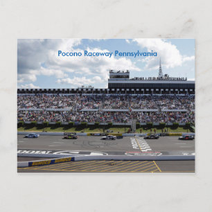 Pennsylvania Pococo Raceway Postcard Postkarte