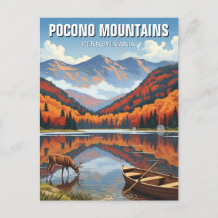 Pennsylvania Pocono Berge Reisen Postkarte