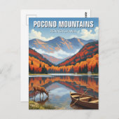 Pennsylvania Pocono Berge Reisen Postkarte (Vorne/Hinten)