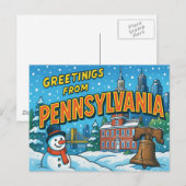 PENNSYLVANIA Postkarte (Vorne/Hinten)