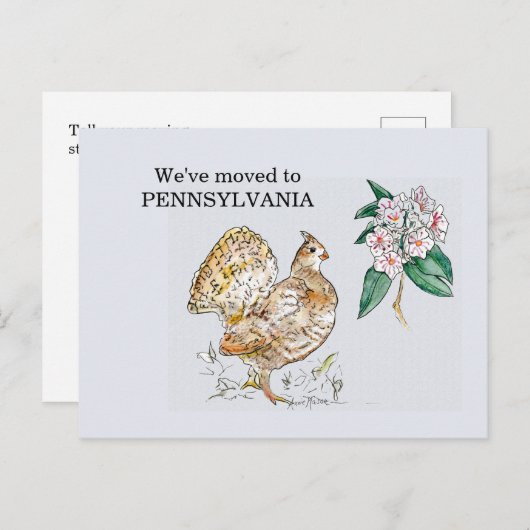 Pennsylvania Postkarte (Vorne/Hinten)