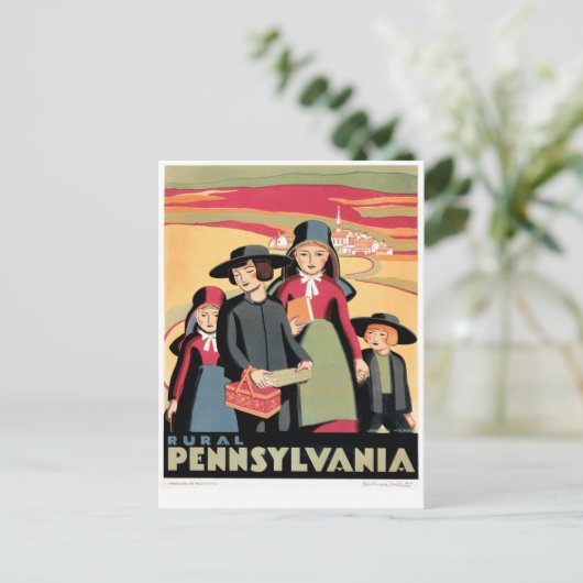 Pennsylvania Postkarte (Stehend Vorderseite)