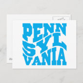 Pennsylvania Postkarte (Vorne/Hinten)