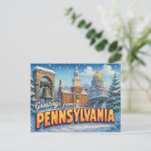 PENNSYLVANIA Postkarte (Stehend Vorderseite)