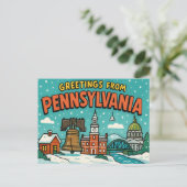 PENNSYLVANIA Postkarte (Stehend Vorderseite)
